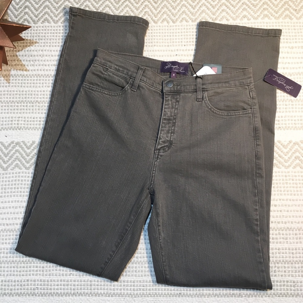 NYDJ Not Your Daughters Charcoal Strt Leg Jean